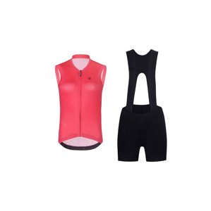 RIVANELLE BY HOLOKOLO Cyklistický krátký dres a krátké kalhoty - Rivanelle by Holokol - černá/růžová
