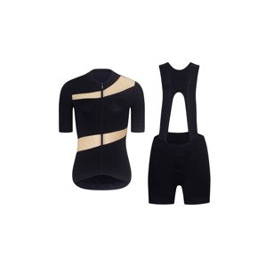 RIVANELLE BY HOLOKOLO Cyklistický krátký dres a krátké kalhoty - GLAMOR - černá/béžová