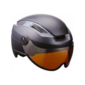 BBB Cyklistická přilba - INDRA FASESHIELD - černá (55-58 cm)