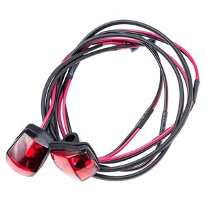 Trek Integrated Rear Light & Wire Harness černá/červená