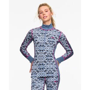 Kari Traa Else Half Zip Baselayer - 100% Merino Wool S světle modrá