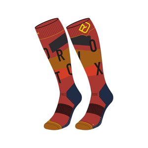 Ortovox Freeride Long Socks Cozy M 39-41 červená