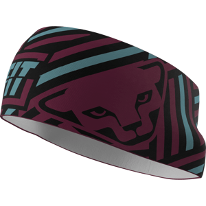 Dynafit Graphic Performance Headband UNI vínová/tyrkysová