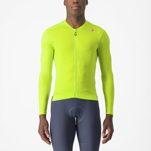 Castelli Esperesso LS Jersey XXL žlutá/zelená