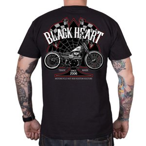 Triko BLACK HEART Chopper Race  černá  L