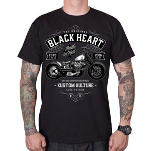 Triko BLACK HEART Moto Kult  černá  XXL