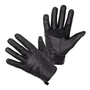 Kožené moto rukavice W-TEC Brillanta černá 4XL