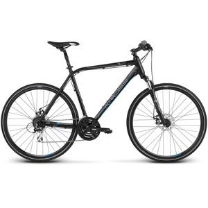 Pánské crossové kolo Kross Evado 4.0 TK 28" - model 2023 M (19") černá/modrá