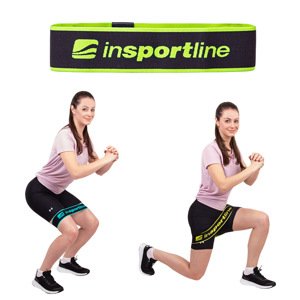 Posilovací smyčka inSPORTline Hiplop S 60x6 cm / 13 kg  fluo zelená
