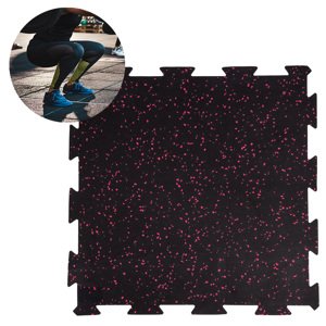 Zátěžová podložka inSPORTline Puzeko 50x50x1 cm  černo-červená