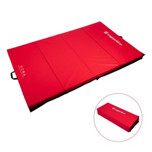 Skládací gymnastická žíněnka inSPORTline Kvadfold 200x120x5 cm hnědá