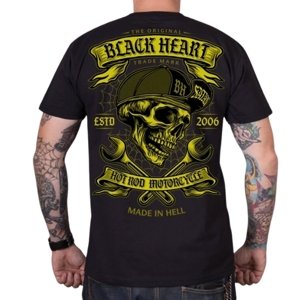Triko BLACK HEART Satan  černá  L