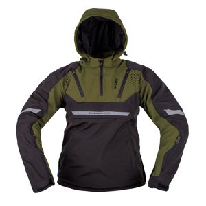 Pánská softshellová moto bunda W-TEC Annorack khaki-černá S