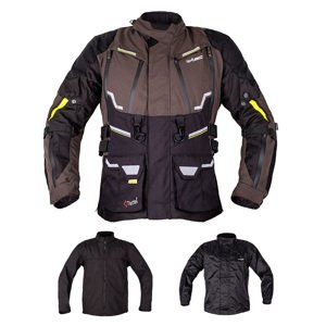 Moto bunda W-TEC Daimick černo-šedá XL