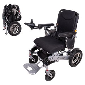Elektrický invalidní vozík inSPORTline Hawkie II 700W stříbrná