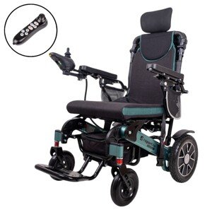 Elektrický invalidní vozík inSPORTline Hawkie Evo Plus II s polohovatelným opěradlem 700W