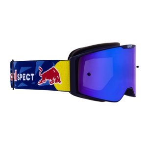 Motokrosové brýle RedBull Spect Torp modré matné, plexi modré zrcadlové