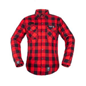 Košile W-TEC Black Heart Respector  červeno-černá  L