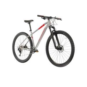 Horské kolo Kross Level 4.0 29" Gen 007  šedá / červená / lesk  XL (20", 188-195 cm)