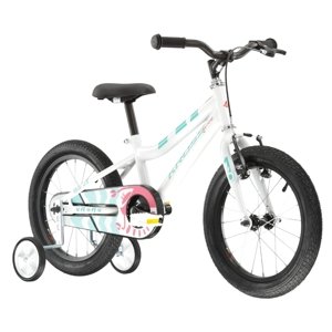 Dětské kolo Kross Mini 3.0 16" - model 2025  bílá / seledynová / korálová / lesk  9" (100-125 cm)