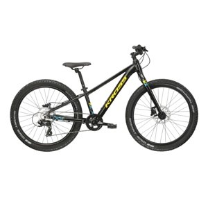 Juniorské kolo Kross LEVEL JR 2.0 24" Gen 007  černá / žlutá / lesk  S (12", 130-150 cm)