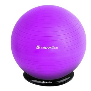 Gymnastický míč inSPORTline Top Ball 65 cm se základnou BallBase  fialová