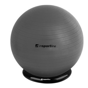 Gymnastický míč inSPORTline Top Ball 75 cm se základnou BallBase  šedá