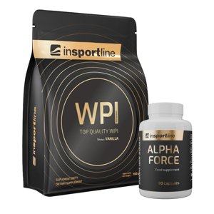 SADA: Protein inSPORTline WPI 700g + Stimulant inSPORTline AlphaForce, 90 kapslí  vanilka