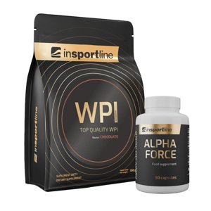 SADA: Protein inSPORTline WPI 700g + Stimulant inSPORTline AlphaForce, 90 kapslí  čokoláda