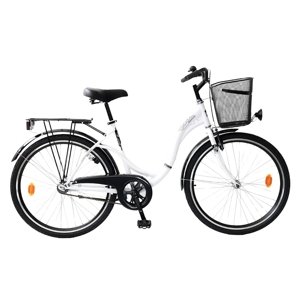Městské kolo Reactor Swan 26" Coaster - model 2025 M (18", 165-175 cm) bílá
