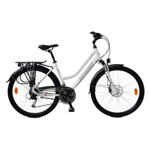 Dámské trekingové kolo Saveno Exeter Lady 28" - model 2025 M (17", 165-175cm) bílá