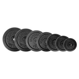 Sada 2x7ks litinových kotoučů inSPORTline CastCzech 2x 0,5-20 kg 30 mm