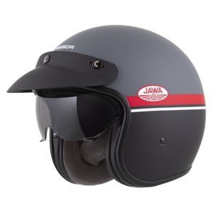 Moto přilba Cassida Oxygen Jawa OHC 2.0 šedá matná/červená/černá/bílá S (55-56)