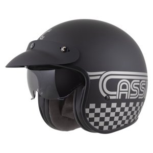 Moto přilba Cassida Oxygen Rondo 2.0 černá matná/stříbrná XL (61-62)