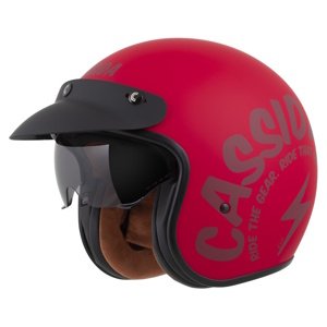 Moto přilba Cassida Oxygen Gear 2.0 červená matná/tmavě červená 2025 M (57-58)