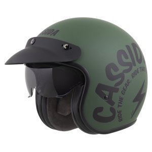 Moto přilba Cassida Oxygen Gear 2.0 zelená matná/černá 2025 2XL (63-64)