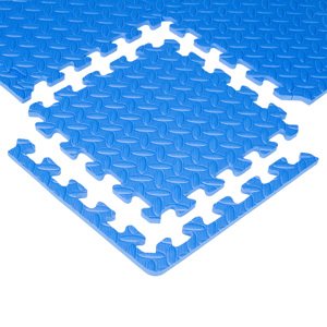Puzzle podložka inSPORTline Famkin (12 dlaždic, 18 okrajů)  modrá