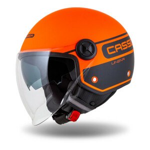 Moto přilba Cassida Handy Plus Linear oranžová matná/černá  L (59)