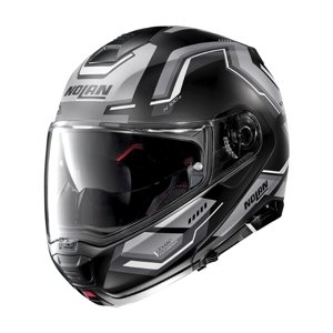 Moto helma Nolan N100-5 Upwind N-Com P/J  Flat Black  M (57-58)