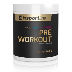 Doplněk stravy inSPORTline Pre Workout příchuť energy drink 240g