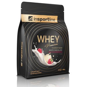 Doplněk stravy inSPORTline WHEY Premium Protein příchuť bílá čokoláda s malinami 700g