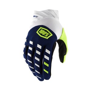 Motokrosové rukavice 100% Airmatic modrá/bílá  M  modrá/bílá