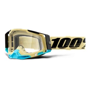 Moto brýle 100% Racecraft 2 Airblast, čiré plexi