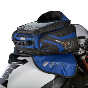 Tankbag na motocykl Oxford M30R 30 l černý/modrý s magnetickou zá