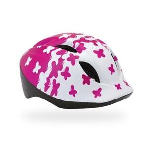 Dětská helma na kolo Met Buddy - pink butterflies 46-53