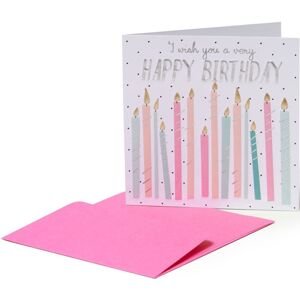 Legami Birthday Greeting Cards - 7X7 Hb Candles uni