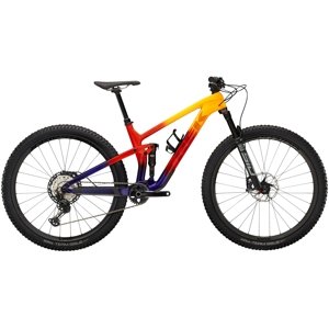 Trek Top Fuel 9.8 XT - marigold to red to purple abyss fade M