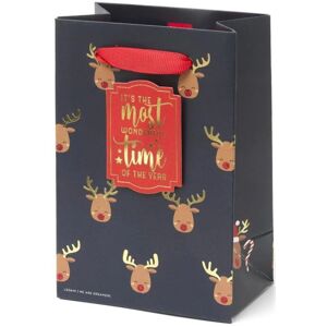 Legami Christmas Gift Bag - Small - Rudolph Pattern uni