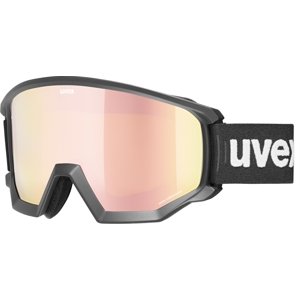 Uvex Athletic CV race - black matt/mirror rose colorvision orange (S2) uni