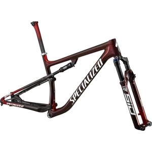 Specialized S-Works Epic Frameset Speed of Light Collection - gloss satin red tint chameleon/ white M